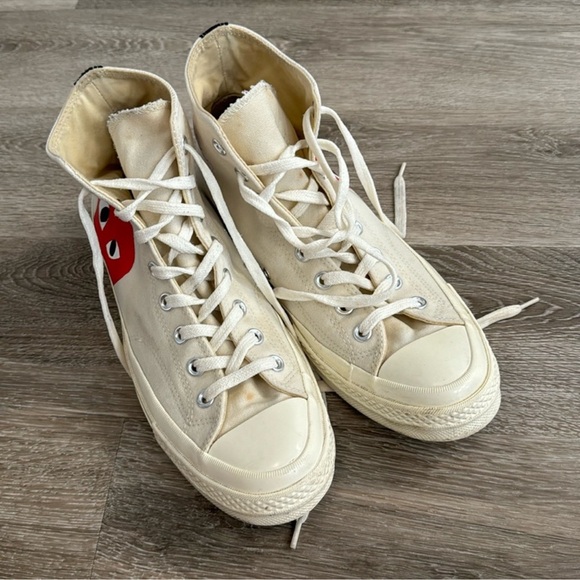 COMME DES GARÇONS PLAY
CHUCK TAYLOR ALL STAR HIGH TOP sz 10 - Picture 4 of 9
